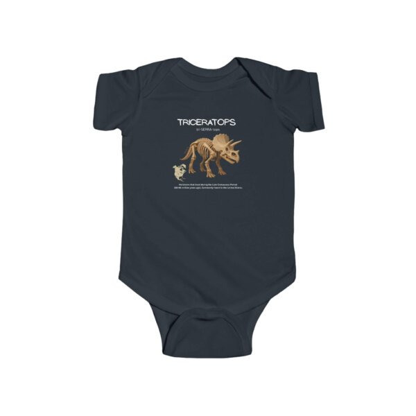 Triceratops Infant Bodysuit | Cute Dinosaur Baby Outfit | Paleontology-Inspired Baby Shower Gift - Image 9