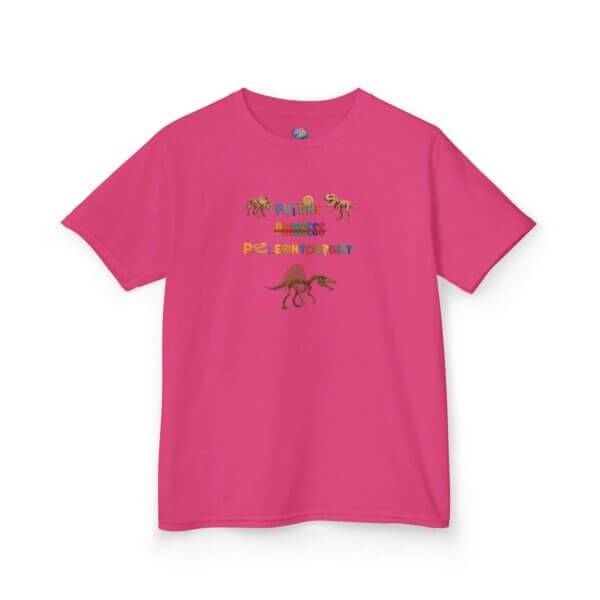 Future Paleontologist Kids T-Shirt | Funny STEM Tee with Strikethrough Princess Design | Heavy Cotton Science Shirt - Image 71
