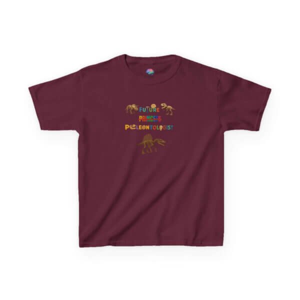 Future Paleontologist Kids T-Shirt | Funny STEM Tee with Strikethrough Princess Design | Heavy Cotton Science Shirt - Image 17