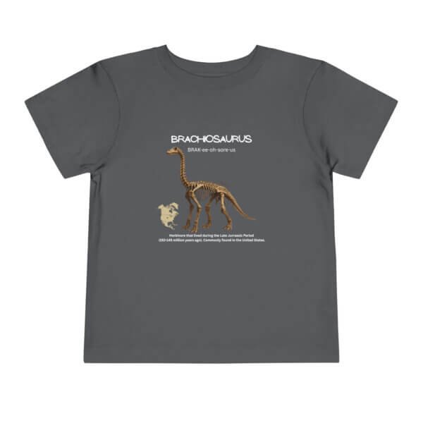 Brachiosaurus Fossil Fun Toddler T-Shirt | Dinosaur Paleontology Tee for Kids | STEM Learning Shirt - Image 45