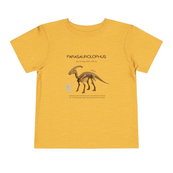 Parasaurolophus Fossil Fun Toddler T-Shirt | Dinosaur Paleontology Tee for Kids | STEM Learning Shirt - Image 25