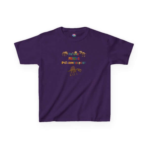 Future Paleontologist Kids T-Shirt | Funny STEM Tee with Strikethrough Princess Design | Heavy Cotton Science Shirt - Image 61