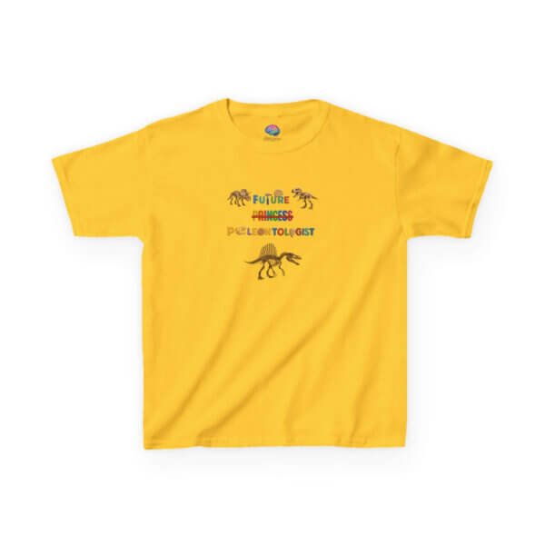 Future Paleontologist Kids T-Shirt | Funny STEM Tee with Strikethrough Princess Design | Heavy Cotton Science Shirt - Image 21